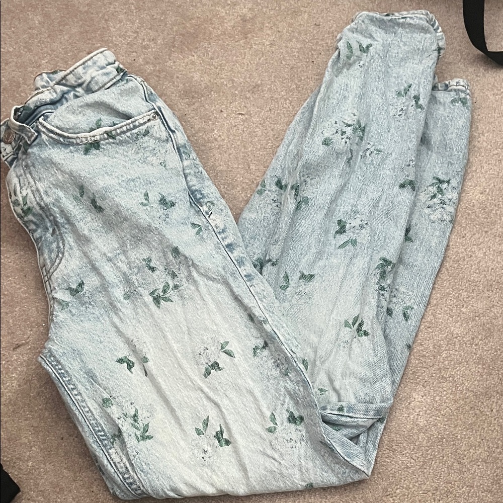Wild Fable Light Blue Floral Jeans